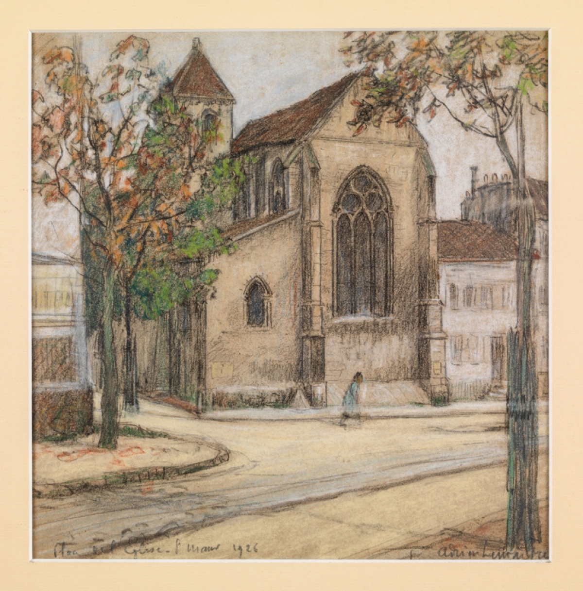 Place de l'église, Saint-Maur, 1926